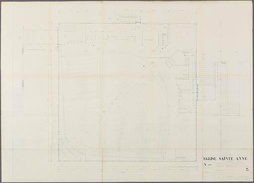 Projet d'exécution : plan niveau église.