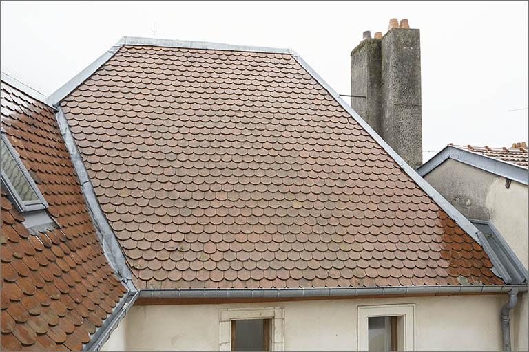 Détail de la toiture du corps C.