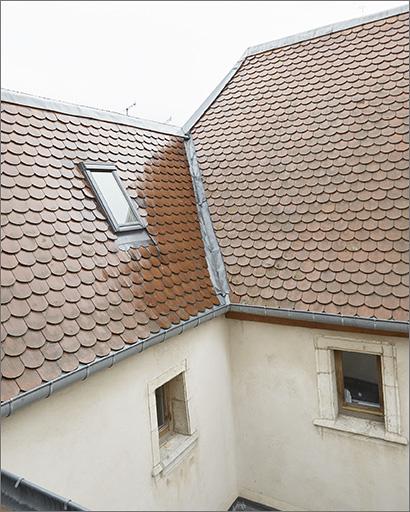 Détail de la toiture du corps C.
