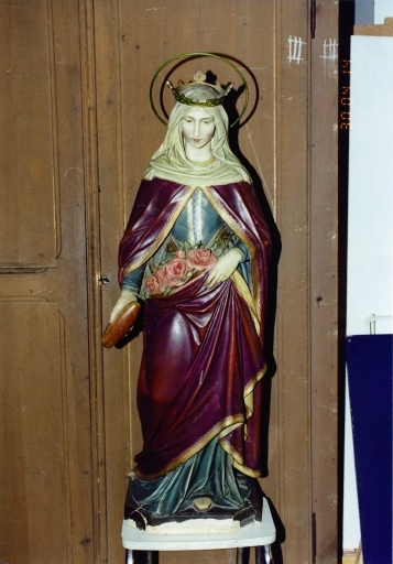 Statues : Sainte Barbe, sainte Elisabeth de Thuringe