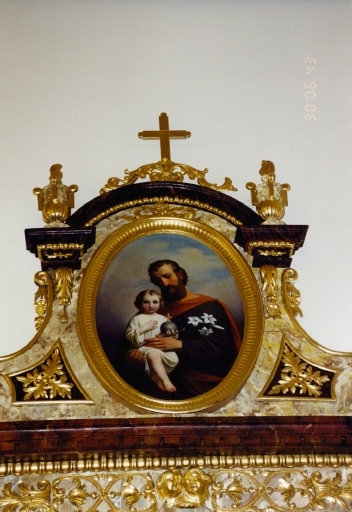 Vue d'ensemble du tableau de saint Joseph et l'Enfant.