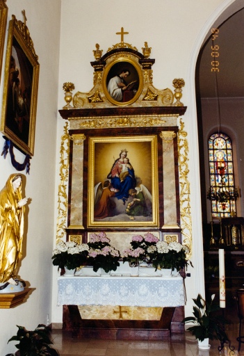 Ensemble des autels secondaires de la Vierge et de saint Blaise