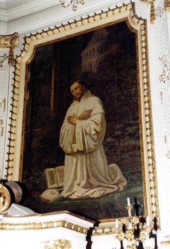 Tableau du retable. Vue de détail.