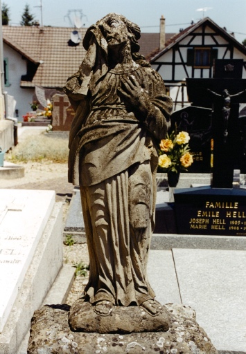 Statue de saint Jean : vue de détail.