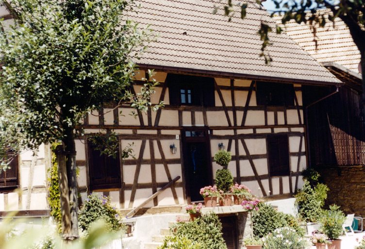 Vue du gouttereau sur cour du logis.