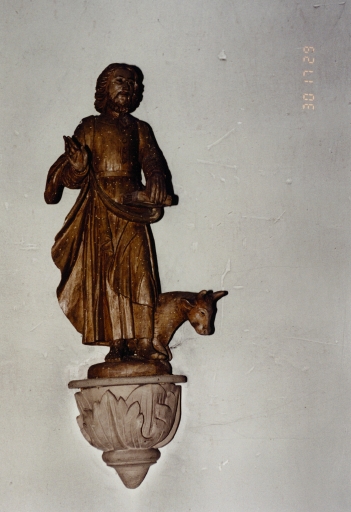 Statue de l'ancienne chaire : saint Luc.