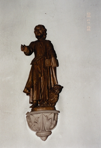 Statue de l'ancienne chaire : saint Marc.