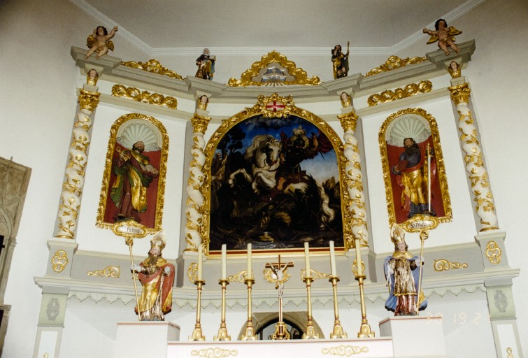 Retable et statues