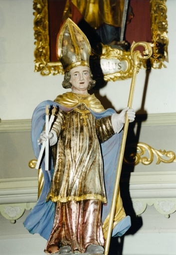 Statue de saint Blaise.