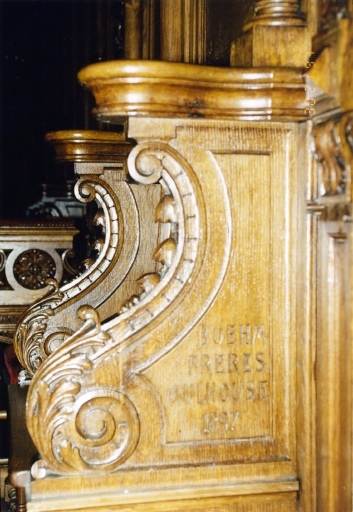 Vue de détail de la signature.