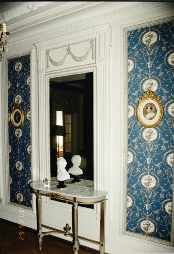 Vue de détail du salon de réception, 1er étage.