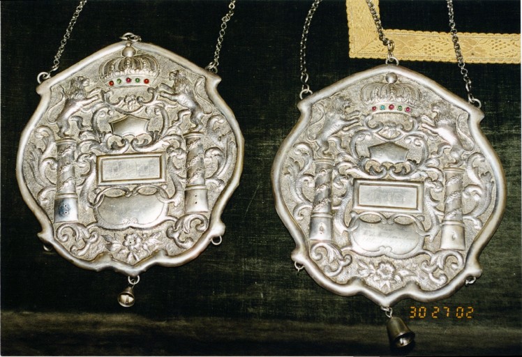 Ensemble de 2 plaques de Torah