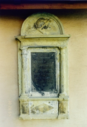 Monument funéraire de Jean Pierre Stouff