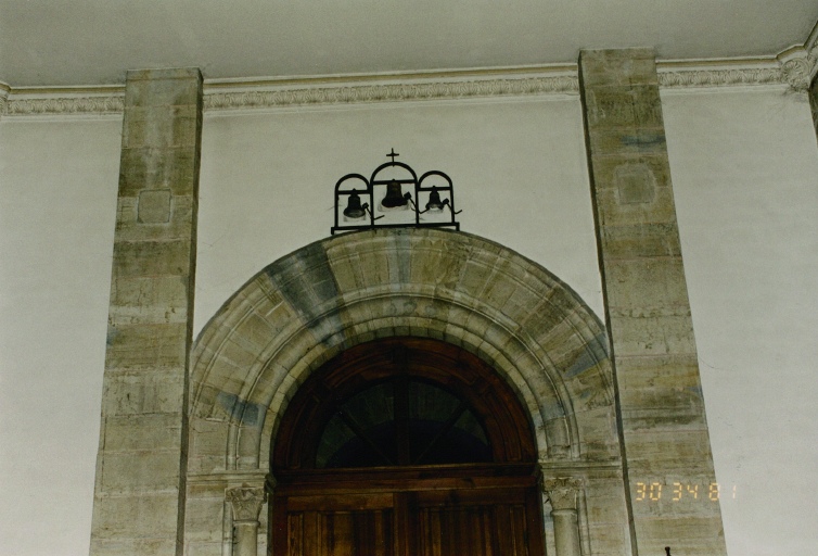 Vue de l'élévation intérieure, sous la tribune d'orgue.