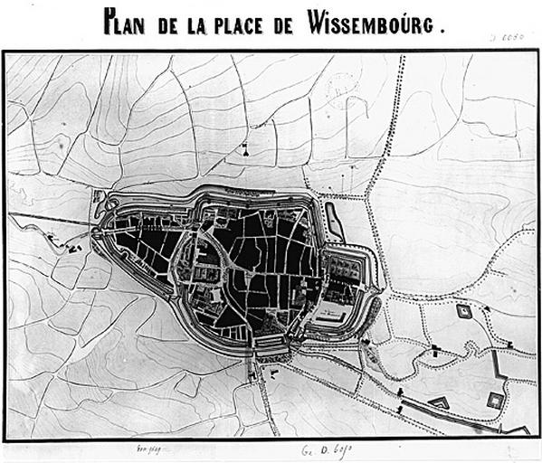 Vue d'un plan de Wissembourg.