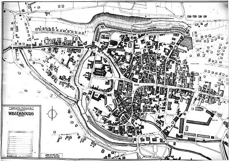 Vue d'un plan de Wissembourg.