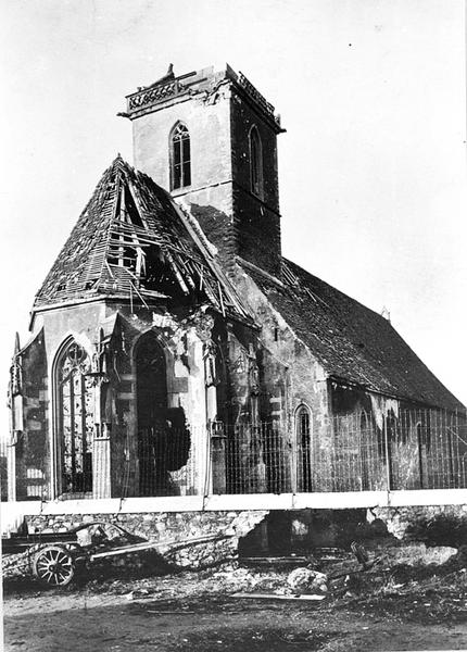 Vue du nord-est, après 1918.