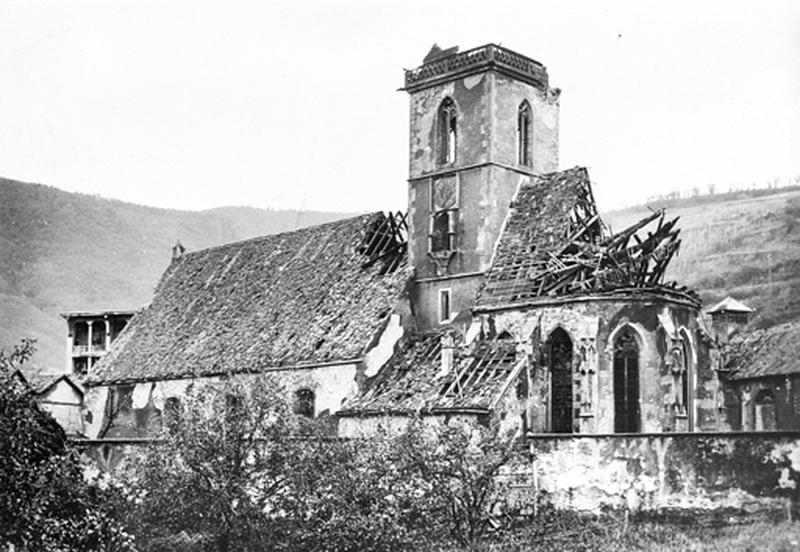 Vue du sud-est, après 1918.