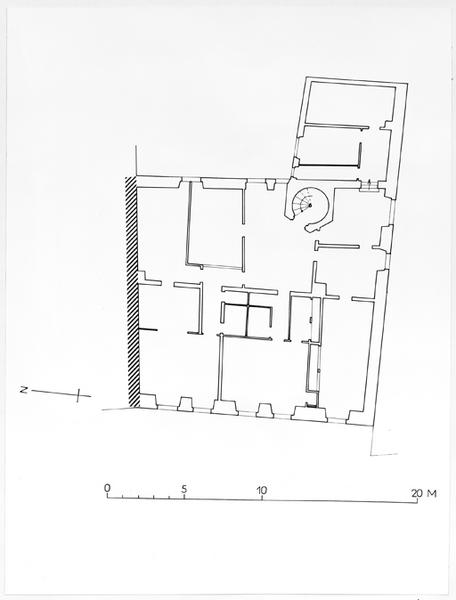 Plan au deuxième étage.