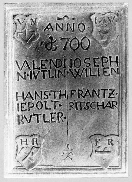 Plaque commémorative (No 1)