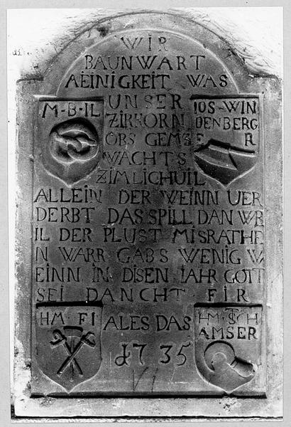 Plaque commémorative