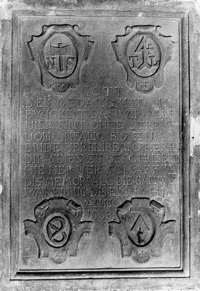 Plaque commémorative (No 20)