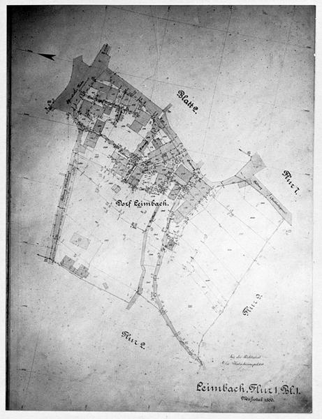 Plan cadastral de 1891, section 1, feuille 1.