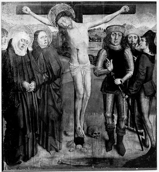 Volet 1, revers : La Crucifixion.