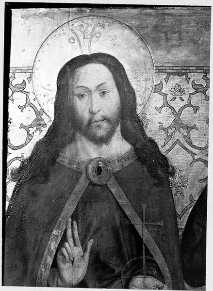 Volet 1, face : Le Christ.(détail)