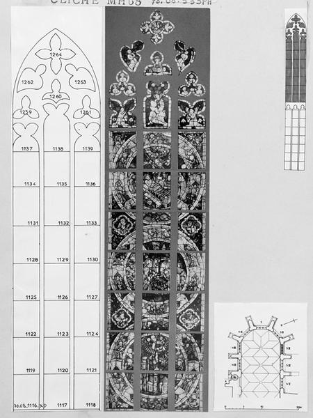 Verrière S III : photomontage de la partie supérieure.