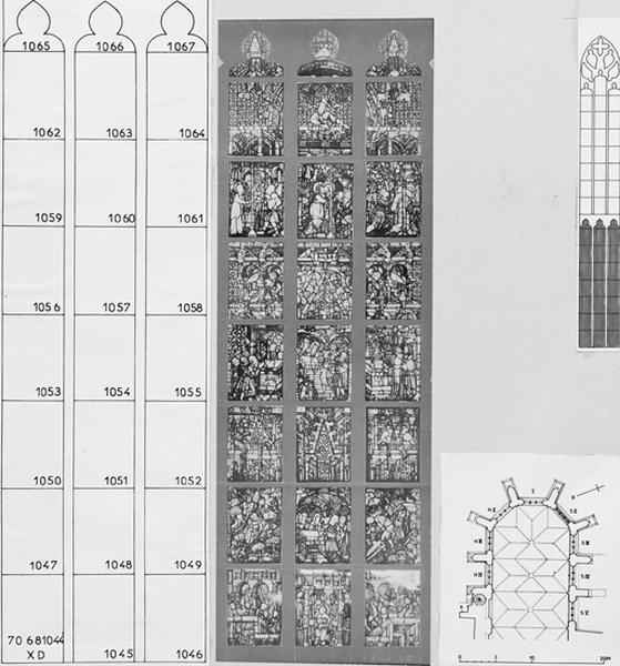 Verrière S II : photomontage de la partie inférieure.