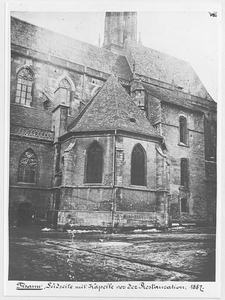 Chapelle de la vierge, avant la restauration de Winkler.