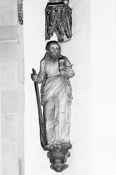 Statue d'applique : saint Jacques le Mineur (?), saint Jude (?)