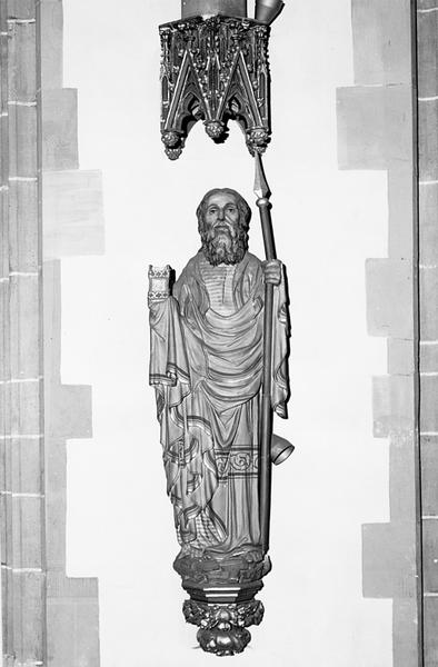 Statue d'applique : saint Thomas