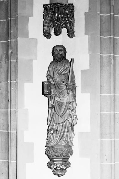 Statue d'applique : saint Paul de Tarse