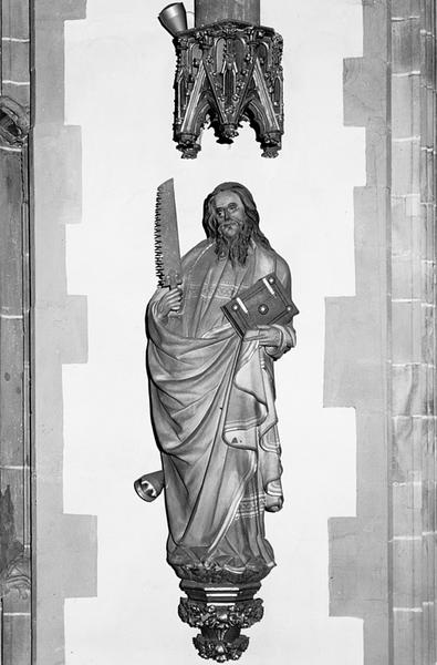 Statue d'applique de Saint Simon (11).