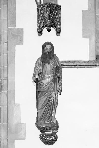 Statue d'applique : saint Matthieu