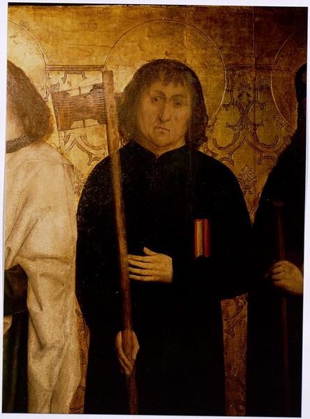 Volet 1, face : Saint Jacques le Mineur.(détail)