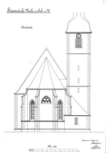 Elévation du choeur (nord).