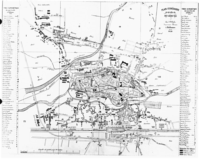 Plan itinéraire de la ville.