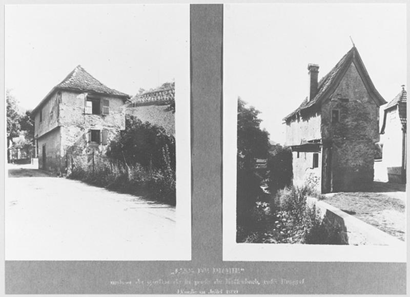 L'as de pique, maison du gardien de la porte de Kattenbach, démolie en 1930.