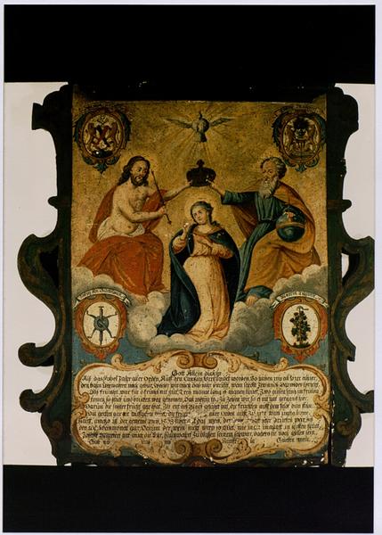 Plaque commémorative : Couronnement de la Vierge (No 7)