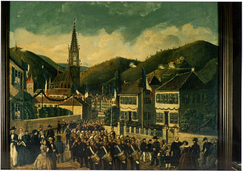 Tableau : procession du saint sacrement