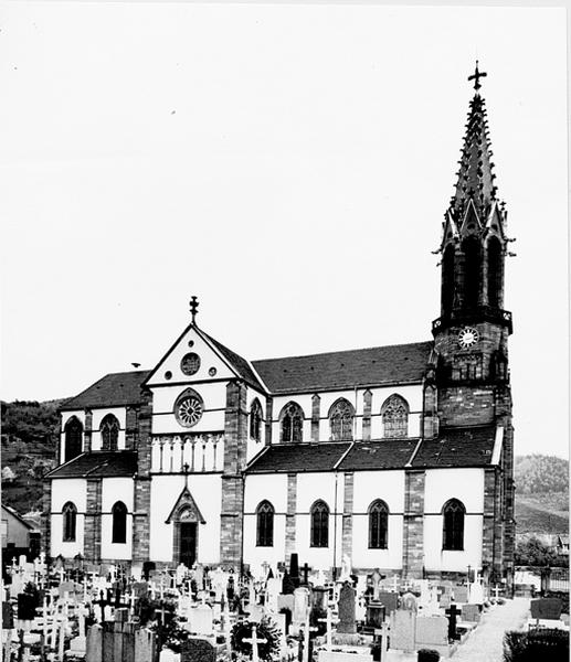 Vue de la façade latérale sud.