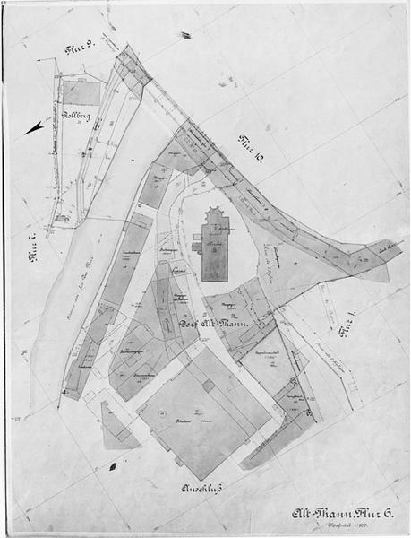 Plan cadastral de 1890, section 6.