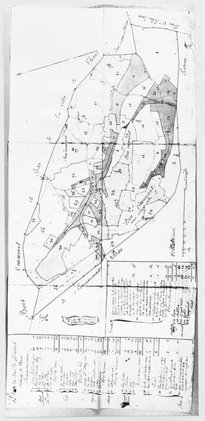 Plan du ban de la communauté de Leimbach.