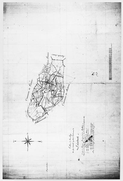 Tableau d'assemblage du plan cadastral de 1824.