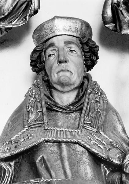 Statue de Saint Thiébaut, partie supérieure.