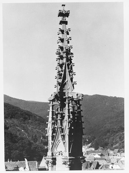 Façade nord, premier pinacle de la nef, vu du chéneau nord de la nef.