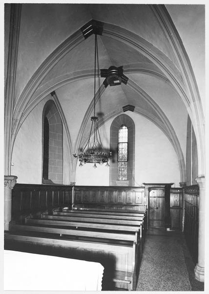 Sacristie ouest (chapelle de la Sainte-Croix), vue d'ensemble du nord vers le sud.